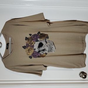 Bolongaro Trevor Skull w/Flower Crown T-Shirt